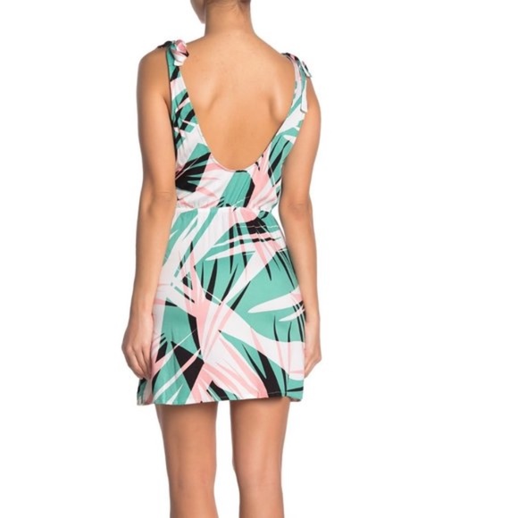 The Bikini Lab Sonic Boom PalmPrint Cover-Up Dress - Picture 2 of 5